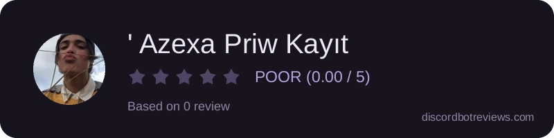 Rating banner for ' Azexa Priw Kayıt