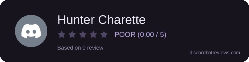 Rating widget preview for Hunter Charette