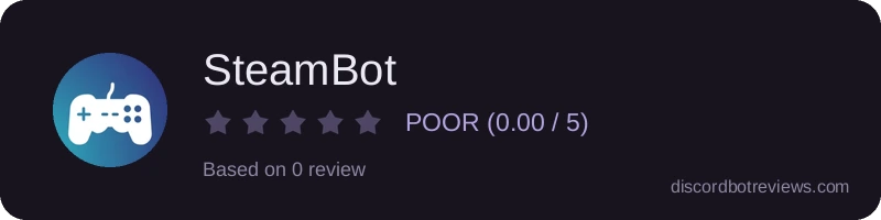 Rating banner for SteamBot