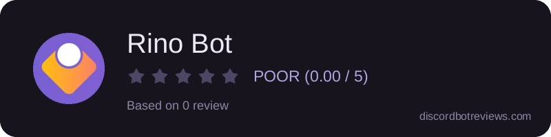 Rating banner for Rino Bot