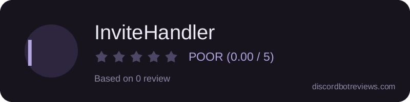 Rating widget preview for InviteHandler