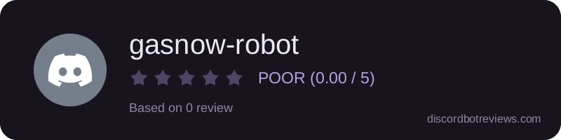 Rating widget preview for gasnow-robot