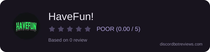 Rating widget preview for HaveFun!