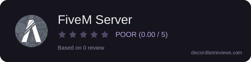 Rating widget preview for FiveM Server