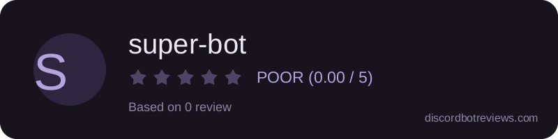 Rating banner for super-bot