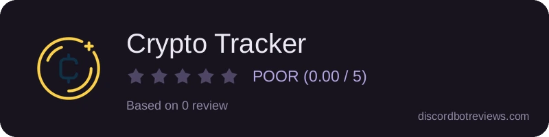 Rating widget preview for Crypto Tracker