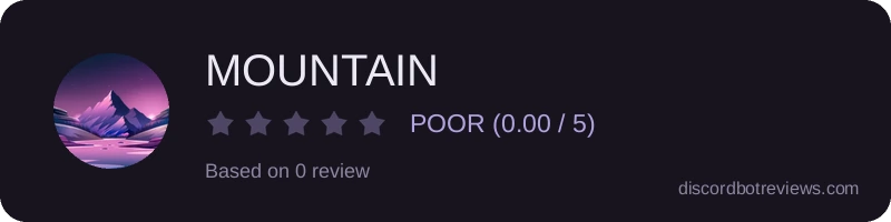 Rating widget preview for MOUNTAIN