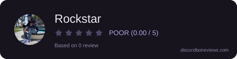 Rating widget preview for Rockstar