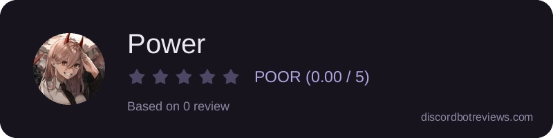 Rating widget preview for Power