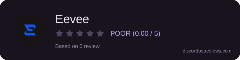 Rating widget preview for Eevee