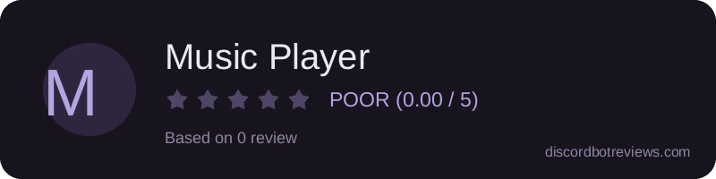 Rating banner for Music Player