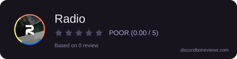 Rating widget preview for Radio