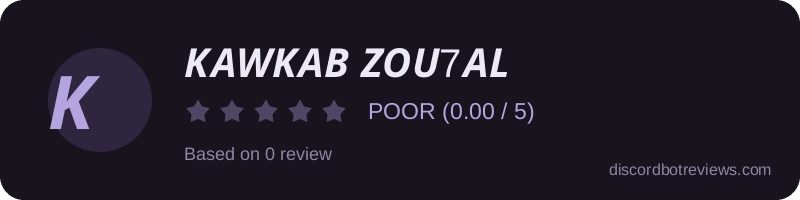 Rating widget preview for 𝑲𝑨𝑾𝑲𝑨𝑩 𝒁𝑶𝑼7𝑨𝑳