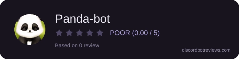 Rating banner for Panda-bot