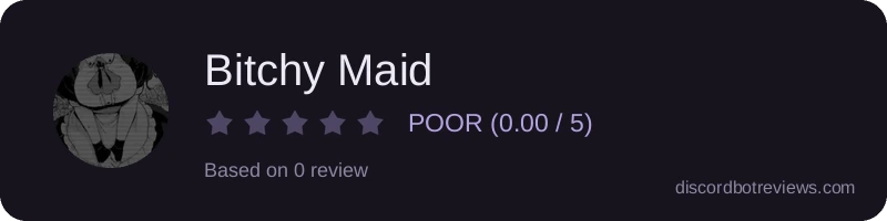 Rating widget preview for Bitchy Maid 