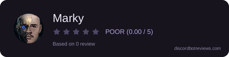 Rating widget preview for Marky