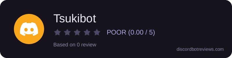 Rating widget preview for Tsukibot