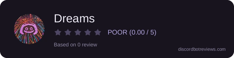 Rating widget preview for Dreams