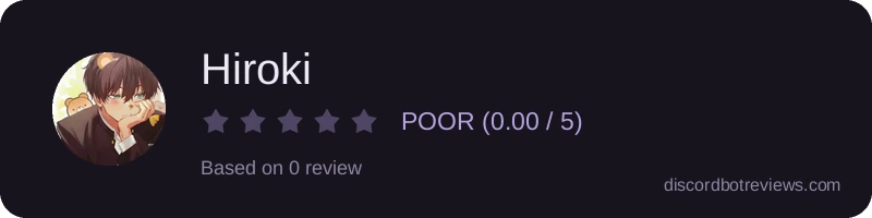 Rating widget preview for Hiroki