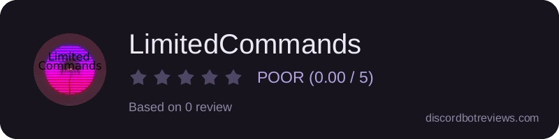 Rating widget preview for LimitedCommands