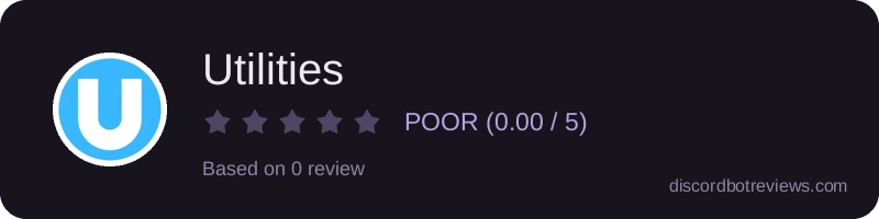 Rating widget preview for Utilities