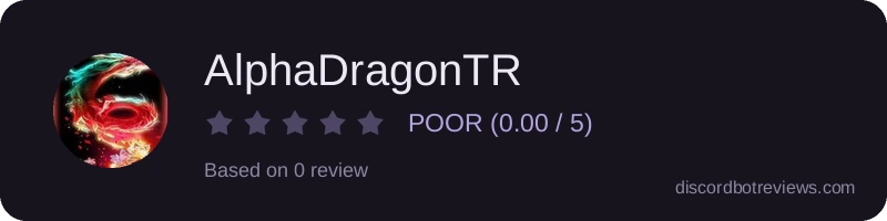 Rating widget preview for AlphaDragonTR