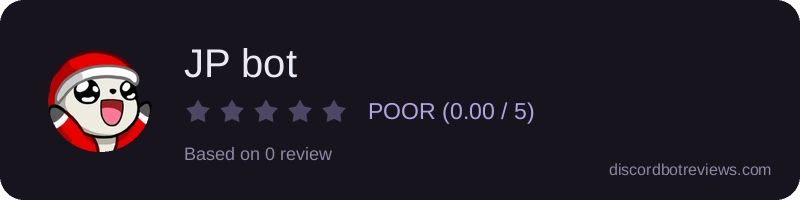 Rating widget preview for JP bot