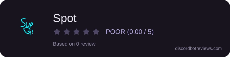 Rating widget preview for Spot