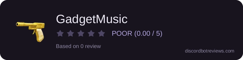 Rating widget preview for GadgetMusic