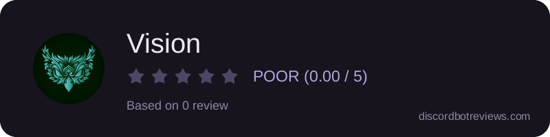 Rating widget preview for Vision