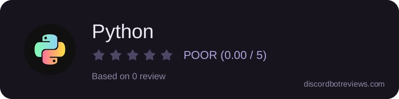 Rating widget preview for Python