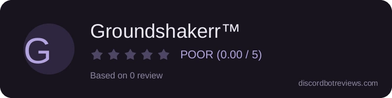 Rating banner for Groundshakerr™