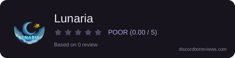 Rating widget preview for Lunaria