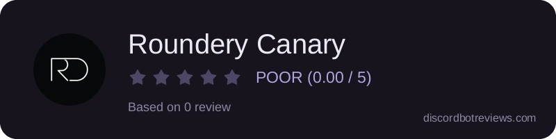 Rating widget preview for Roundery Canary