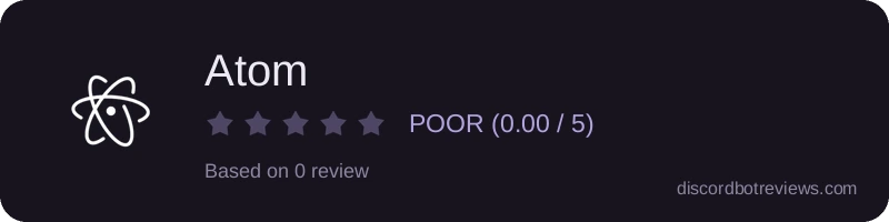 Rating widget preview for Atom