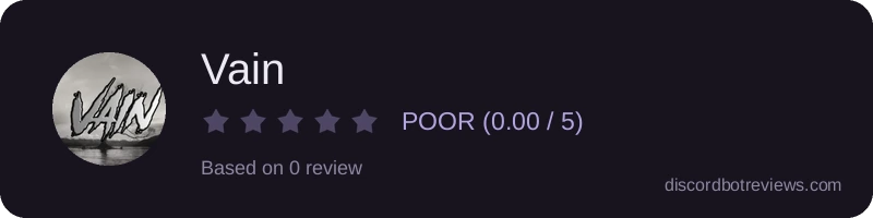 Rating widget preview for Vain