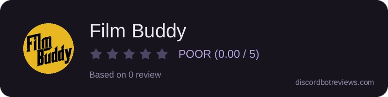 Rating widget preview for Film Buddy