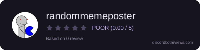 Rating widget preview for randommemeposter