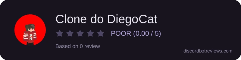 Rating widget preview for Clone do DiegoCat