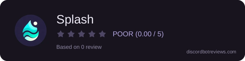 Rating banner for Splash