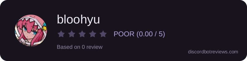 Rating widget preview for bloohyu