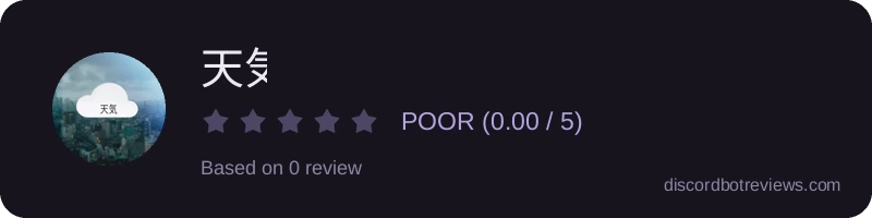 Rating widget preview for 天気