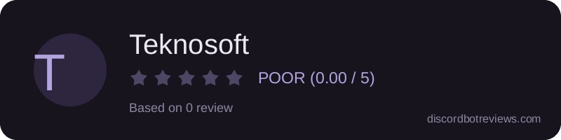 Rating widget preview for Teknosoft
