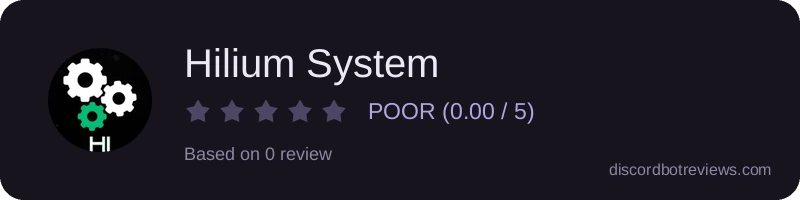 Rating widget preview for Hilium System