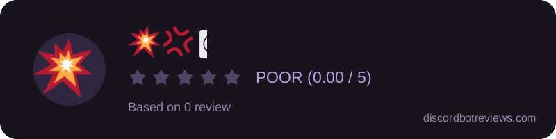 Rating widget preview for 💥💢☮💞