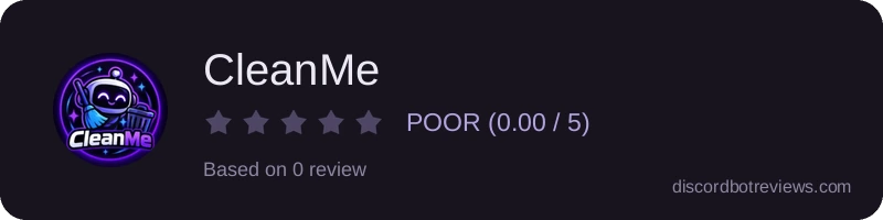 Rating widget preview for CleanMe