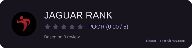 Rating banner for JAGUAR RANK 