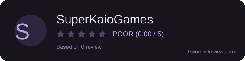 Rating banner for SuperKaioGames