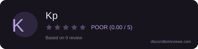 Rating widget preview for Kp