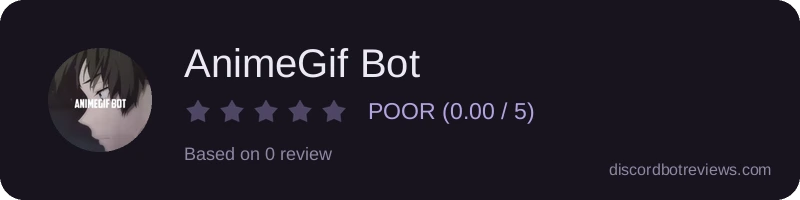 Rating widget preview for AnimeGif Bot